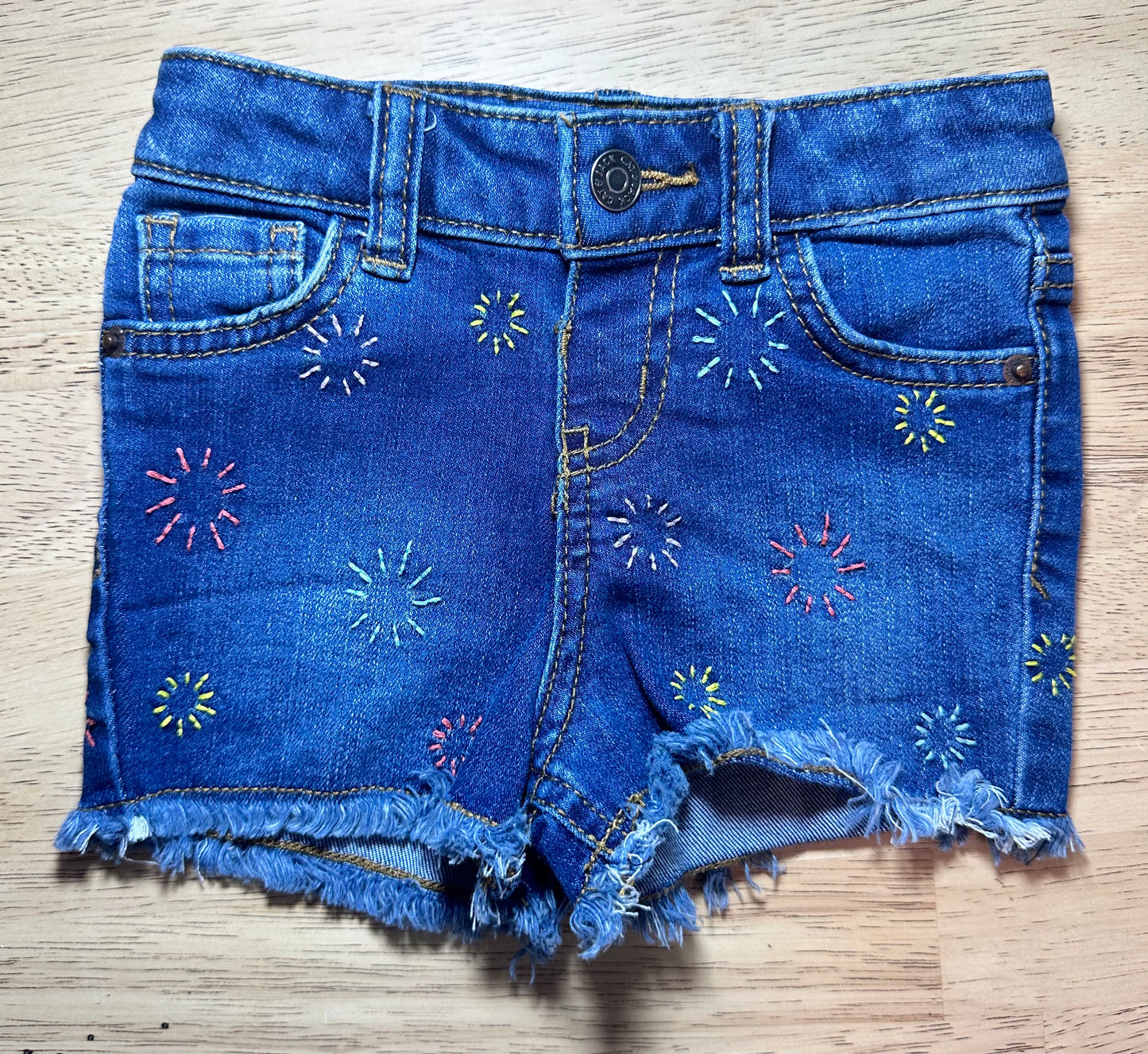 Cat and Jack embroidered shorts